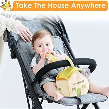 Soft Plush Jungle Rattle Toy for Infants - iPlay, iLearn