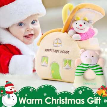 Soft Plush Jungle Rattle Toy for Infants - iPlay, iLearn