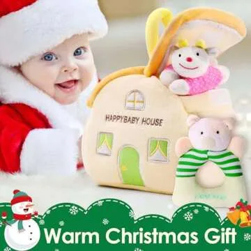 Soft Plush Jungle Rattle Toy for Infants - iPlay, iLearn