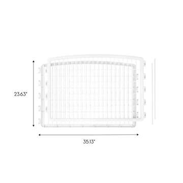 IRIS USA Dog Playpen Add-On Panels - Expandable 24" Customizable Pet Playpen