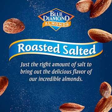 Healthy Blue Diamond Roasted Salted Almonds 25 Oz