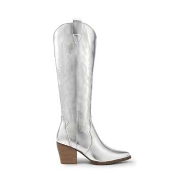 DREAM PAIRS Comfortable Cowboy Boots for Women