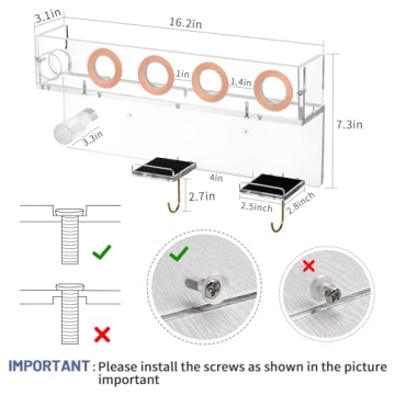 Stylish Floatant Wall Mount for Dyson Hair Tools