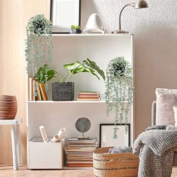 COCOBOO Artificial Hanging Eucalyptus Plants for Stylish Decor
