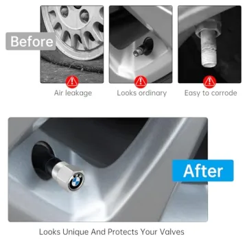 XIGRALUCK BMW Tire Valve Stem Caps Set of 4