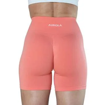 Bright Shell Pink Summer Workout Shorts for Women