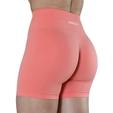 Bright Shell Pink Summer Workout Shorts for Women