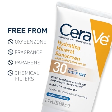 CeraVe Hydrating Mineral Sunscreen SPF 30 - Sheer Tint