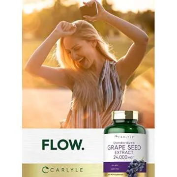 Carlyle Grape Seed Extract 240 Capsules for Maximum Strength