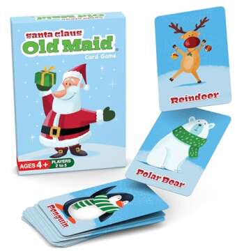 Santa Claus Old Maid – A Fun Christmas Game for Kids Ages 4+ | Classic Card Game with an Adorable ...