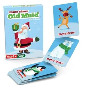 Santa Claus Old Maid – A Fun Christmas Game for Kids Ages 4+ | Classic Card Game with an Adorable ...