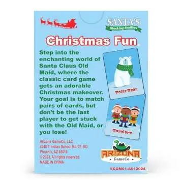 Santa Claus Old Maid Game - Fun Christmas Card Game for Kids