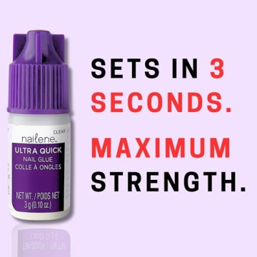 Nailene Super Strong Fast-Drying Nail Glue 3g for Impeccable Nails