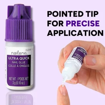 Nailene Super Strong Fast-Drying Nail Glue 3g for Impeccable Nails