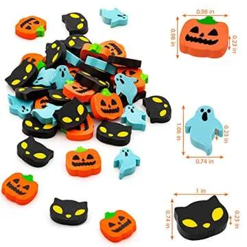 YGAOHF 60 Pack Halloween Mini Erasers for Kids