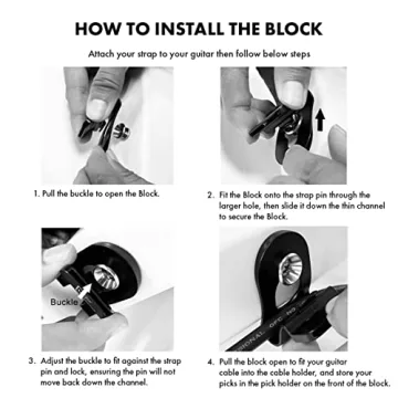 IVU CREATOR Smart Guitar Strap Locks and Pick Holder