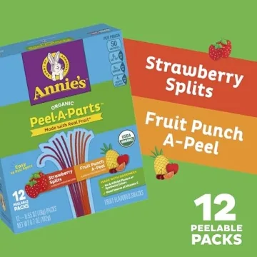 Annie's Organic Fruit Peel-A-Parts Snacks 12 Count Variety Pack
