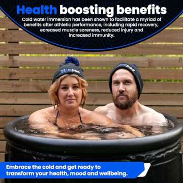 The Cold Pod Ice Bath Tub for Athletes XL: Cold Plunge Tub Outdoor with Cover,116 Gallons Portable Ice Bath Cold Water Therapy Plunge Pool,Large Ice Tub for Cold Dippers at Home