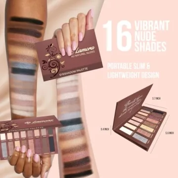 Lamora Vegan Eyeshadow Palette with 16 Pigment Shades