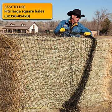 Texas Haynet - Durable Round Bale Feeder for Horses