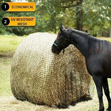 Texas Haynet - Durable Round Bale Feeder for Horses