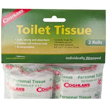 Coghlan's Packable Camp Toilet Tissue 2 count (pack of 1)