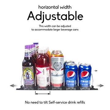 CNDSE Spring Loaded Fridge Soda Dispenser - Large Capacity