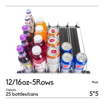 CNDSE Spring Loaded Fridge Soda Dispenser - Large Capacity