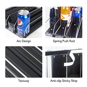 CNDSE Spring Loaded Fridge Soda Dispenser - Large Capacity