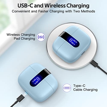 TAGRY Bluetooth Wireless Earbuds - 60H Playback & IPX5 Waterproof