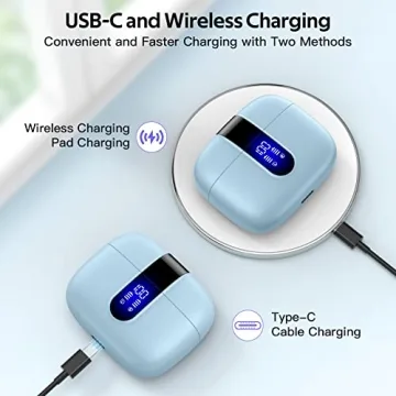 TAGRY Bluetooth Wireless Earbuds - 60H Playback & IPX5 Waterproof