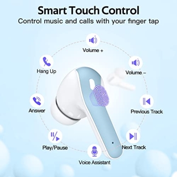 TAGRY Bluetooth Wireless Earbuds - 60H Playback & IPX5 Waterproof