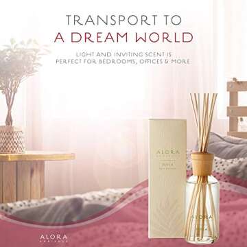Alora Isola 8 oz Reed Diffuser - Elegant Floral Aroma