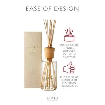 Alora Isola 8 oz Reed Diffuser - Elegant Floral Aroma