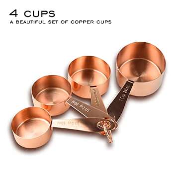 AGRUS Measuring Set of 4 Cups and 5 Spoons, Kitchen Accessories for Liquid or Dry Ingredients