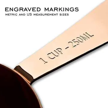 AGRUS Measuring Set with Copper-Plated Cups and Spoons