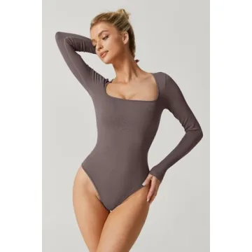 Stylish Meyeeka Bodysuit for Women - Ribbed and Comfortable