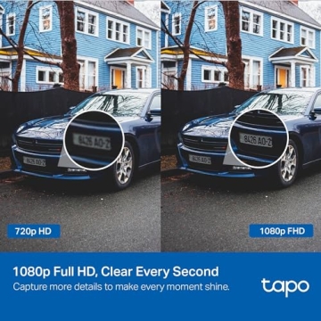 Tapo 1080P Wi-Fi Outdoor Security Camera with AI Detection