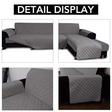 Reversible Easy-Going Sofa Slipcover for L-Shaped Sofas