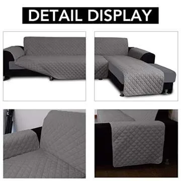 Reversible Easy-Going Sofa Slipcover for L-Shaped Sofas