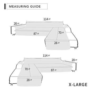 Reversible Easy-Going Sofa Slipcover for L-Shaped Sofas