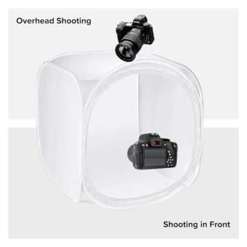 Julius Studio 24x24 Inch Photo Shooting Tent with Backdrops