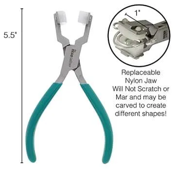 The Beadsmith Nylon-Jaw Chain-Nose Pliers for Crafting