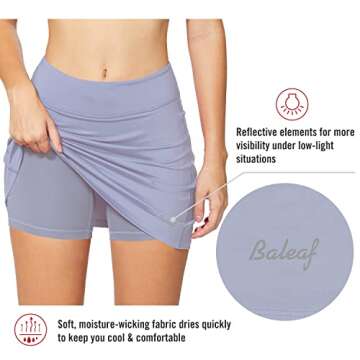 BALEAF Women's Athletic Skorts for Active Lifestyle
