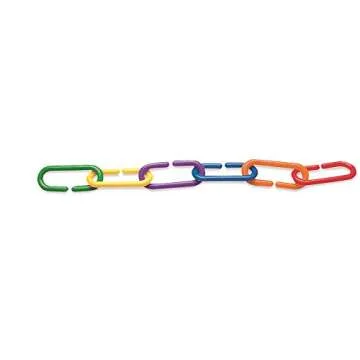 Learning Resource Rainbow Link 'n' Learn Links - Bucket of 1000 Pieces, Ages 4+| Grades PreK+ Presch...