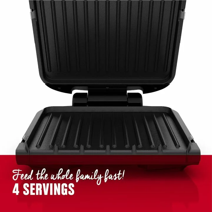 George Foreman 4-Serving Electric Grill & Press