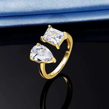 Gorgeous 14K Gold Plated Eternity Ring for Women