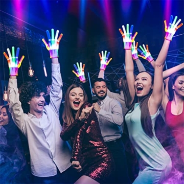 Toys for Ages 2-4 5-7 8-13 , Light Up Gloves Led Gloves Boys Toys Age 4-6 6-8 8-12 Birthday Halloween Christmas Gifts for Kids Stocking Stuffers Cool Toys Gift for 3 4 5 6 7 8 9 10 11 12 Year Old Boys