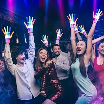 Toys for Ages 2-4 5-7 8-13 , Light Up Gloves Led Gloves Boys Toys Age 4-6 6-8 8-12 Birthday Halloween Christmas Gifts for Kids Stocking Stuffers Cool Toys Gift for 3 4 5 6 7 8 9 10 11 12 Year Old Boys