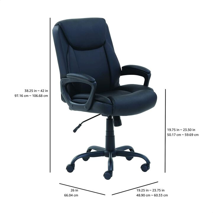 Comfortable Amazon Basics Mid-Back Desk Chair